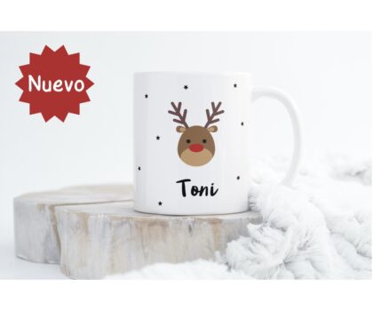 Taza “Feliz Navidad Reno”